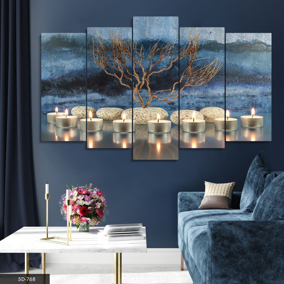 Mumlar 5 Parça Mdf Tablo 60x100 CM