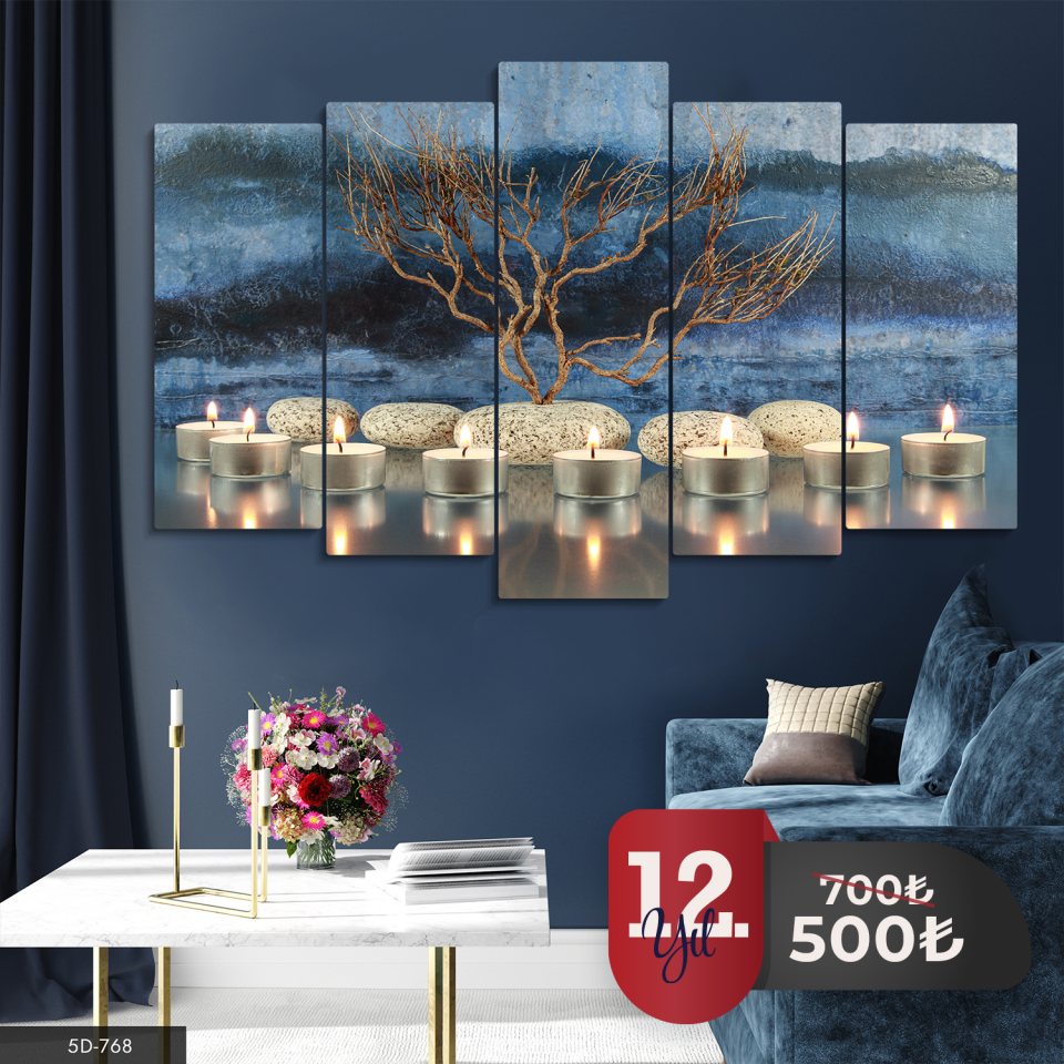 Mumlar 5 Parça Mdf Tablo 60x100 CM