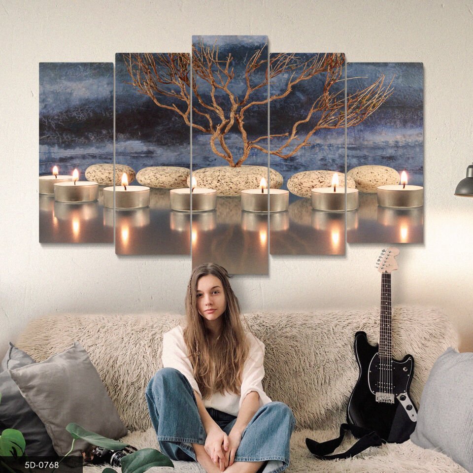 Mumlar 5 Parça Mdf Tablo 60x100 CM