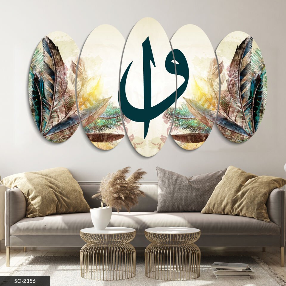 Elif Vav 5 Parça Mdf Tablo 60x100 CM