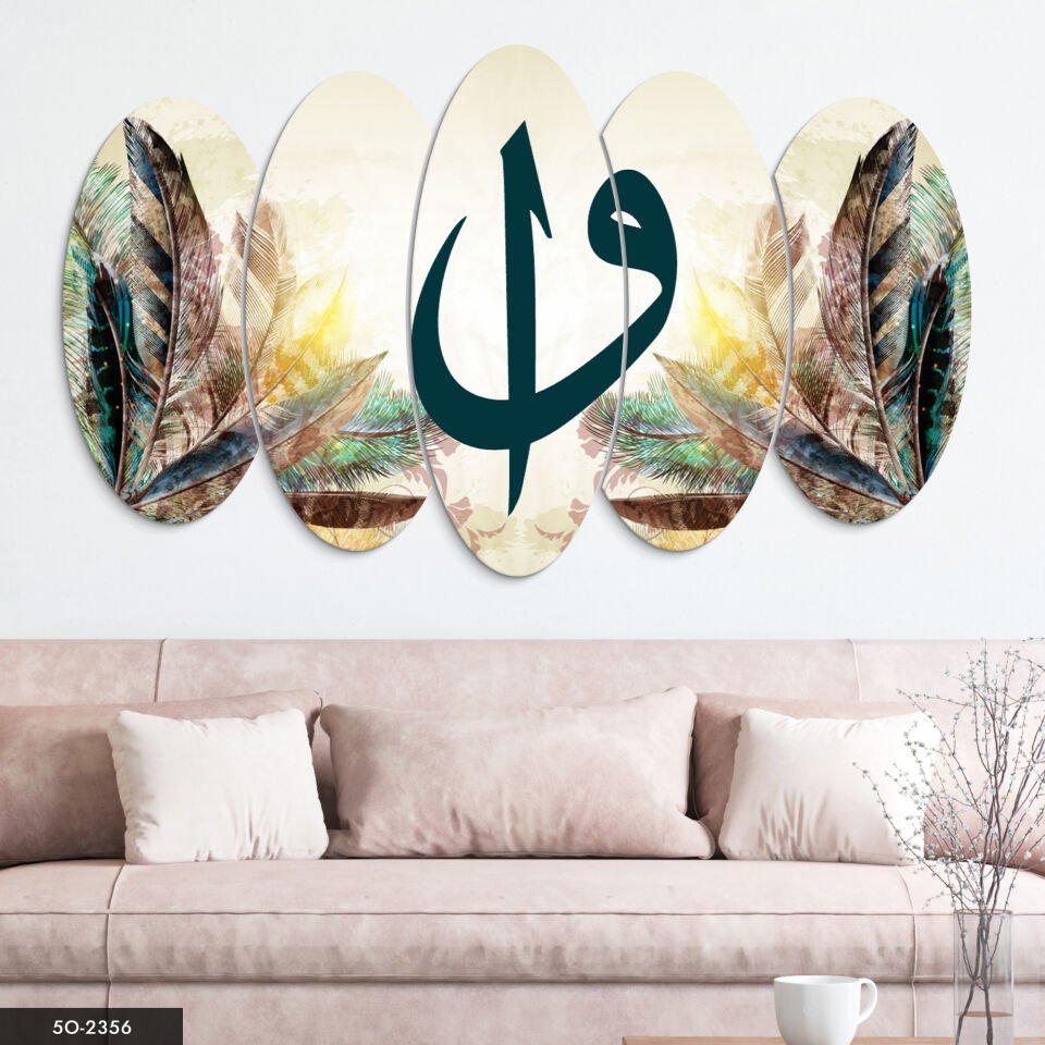 Elif Vav 5 Parça Mdf Tablo 60x100 CM