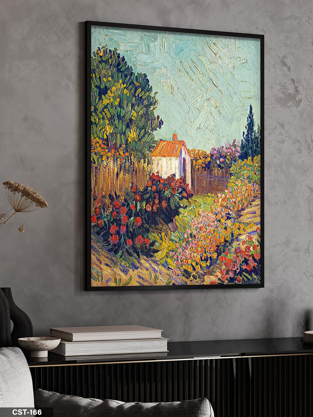 Doğa Yağlı Boya Görünümlü Tek Parça Ahşap Çerçeveli Tablo Siyah - 40 x 60 CM