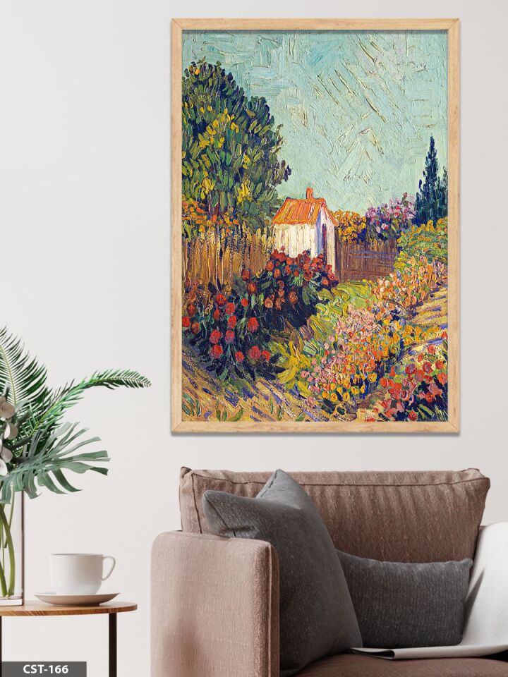 Doğa Yağlı Boya Görünümlü Tek Parça Ahşap Çerçeveli Tablo Naturel - 30 x 40 CM