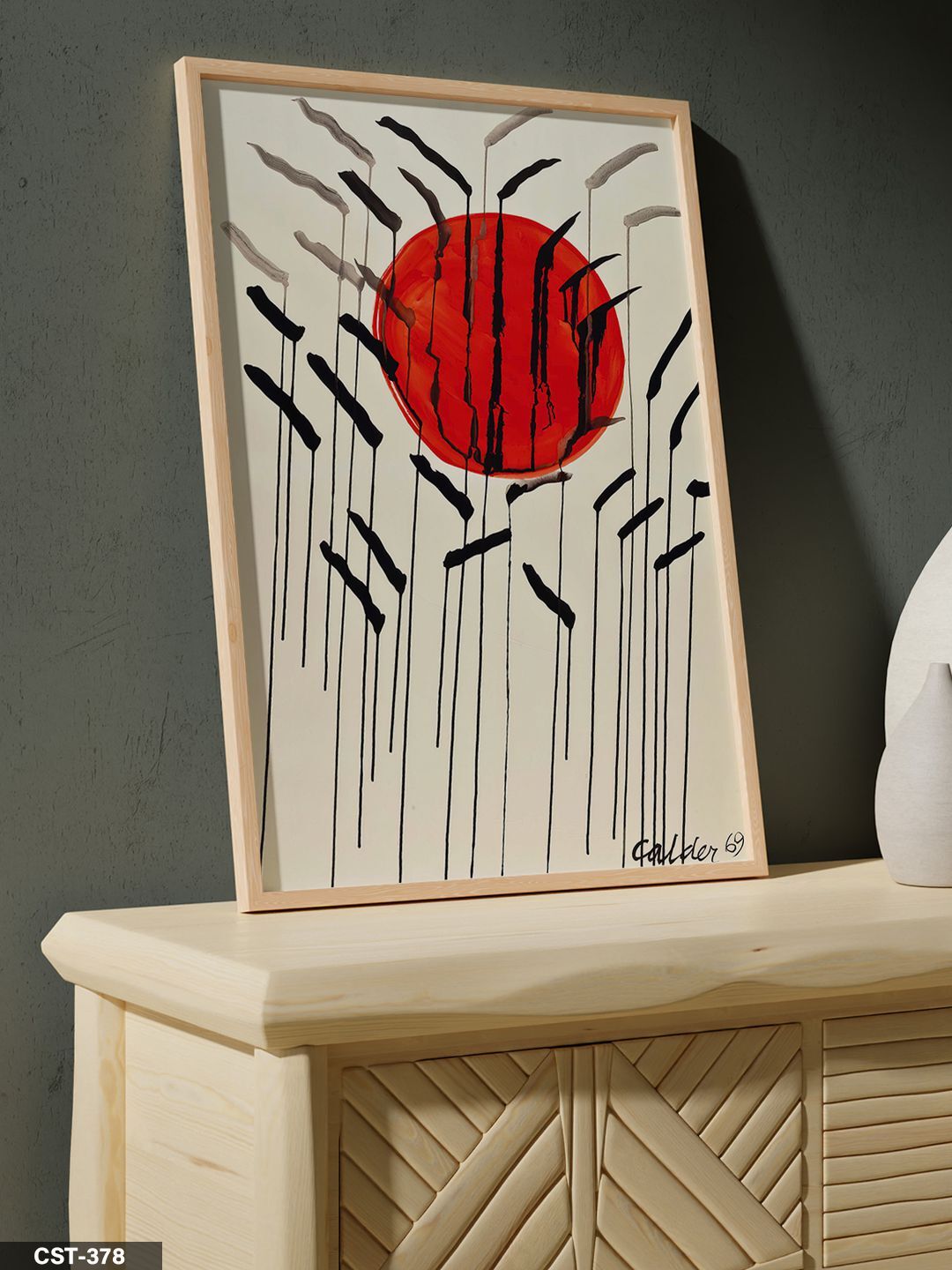 Alexander Calder Calder 69 Tek Parça Ahşap Çerçeveli Tablo