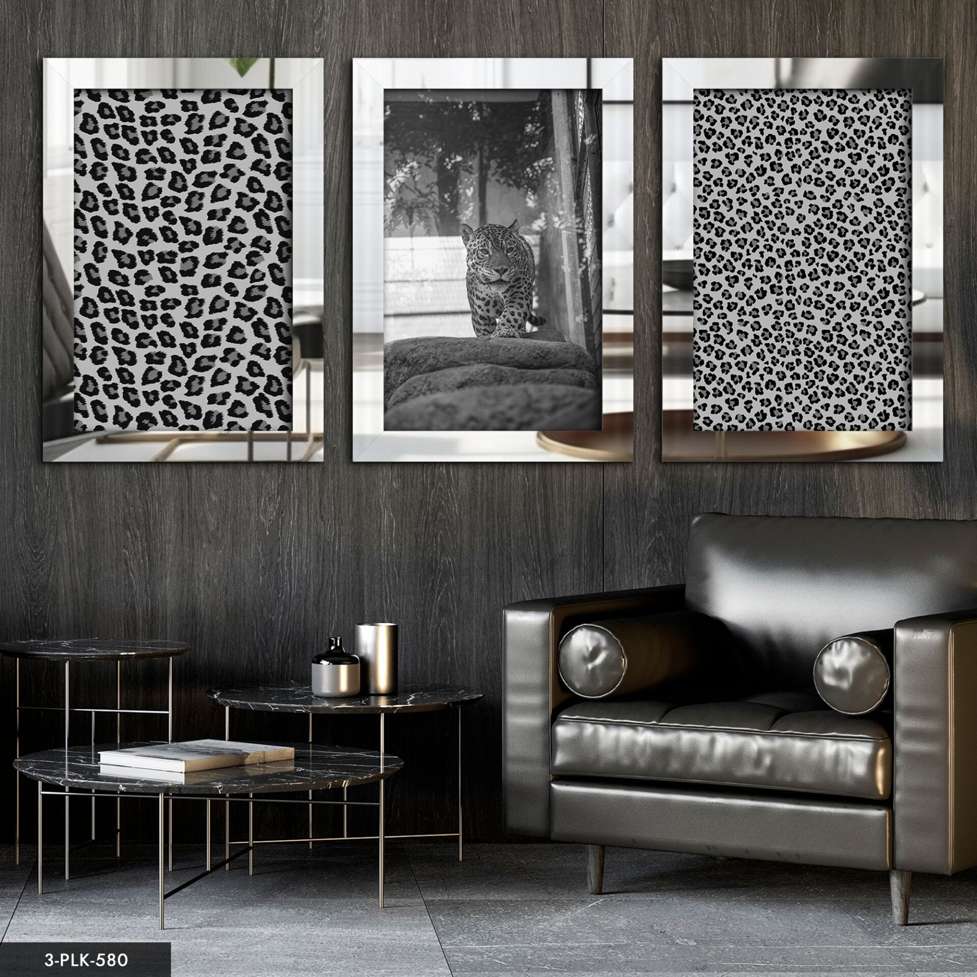 Pleksi Aynalı Tablo 30 x 40 CM - Gümüş