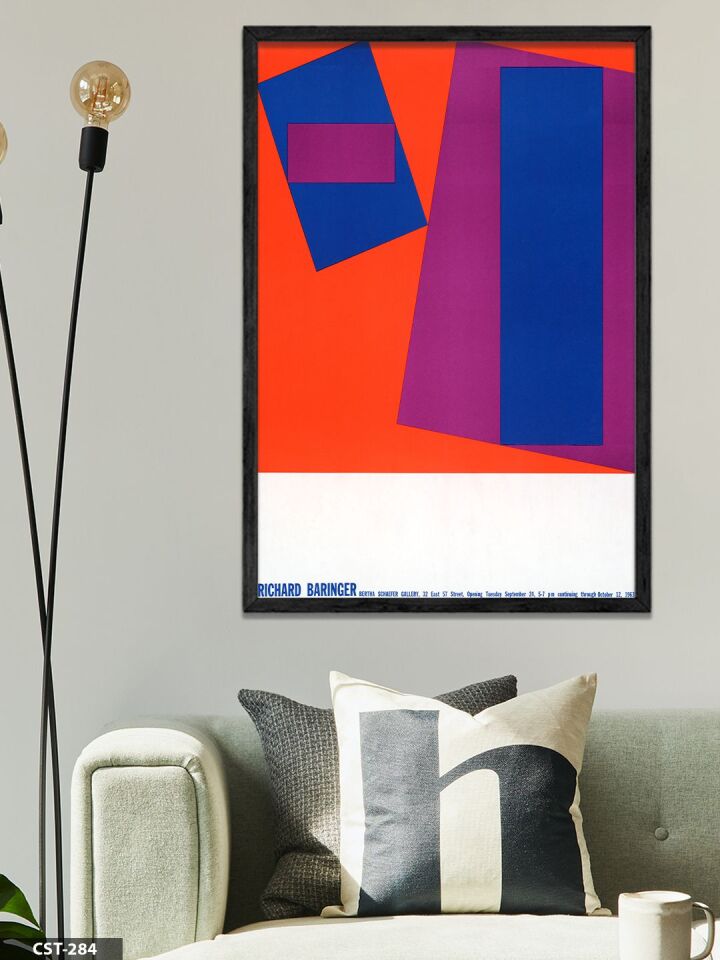 Richard Barınger Bertha Schaefer Gallery Tek Parça Ahşap Çerçeveli Tablo Siyah - 40 x 60 CM