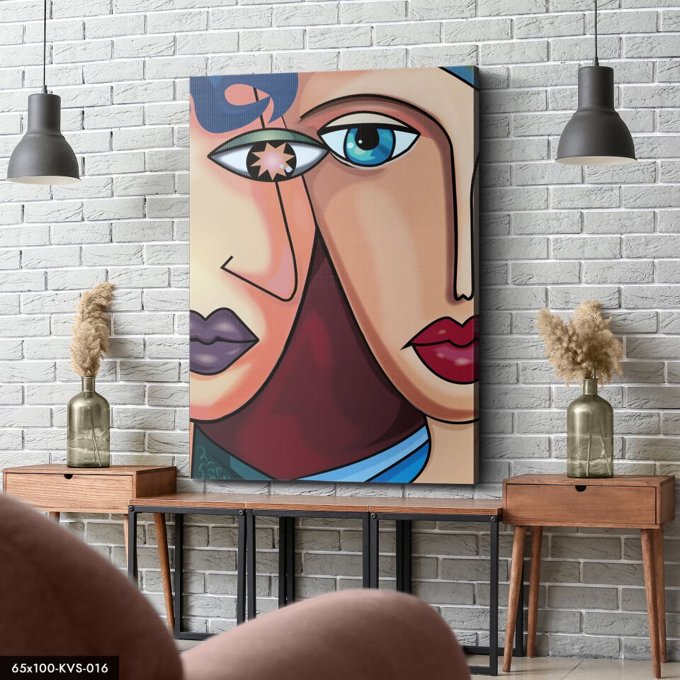 Sanatsal Kanvas - Canvas Tablo 40 x 30 CM - Çok Renkli