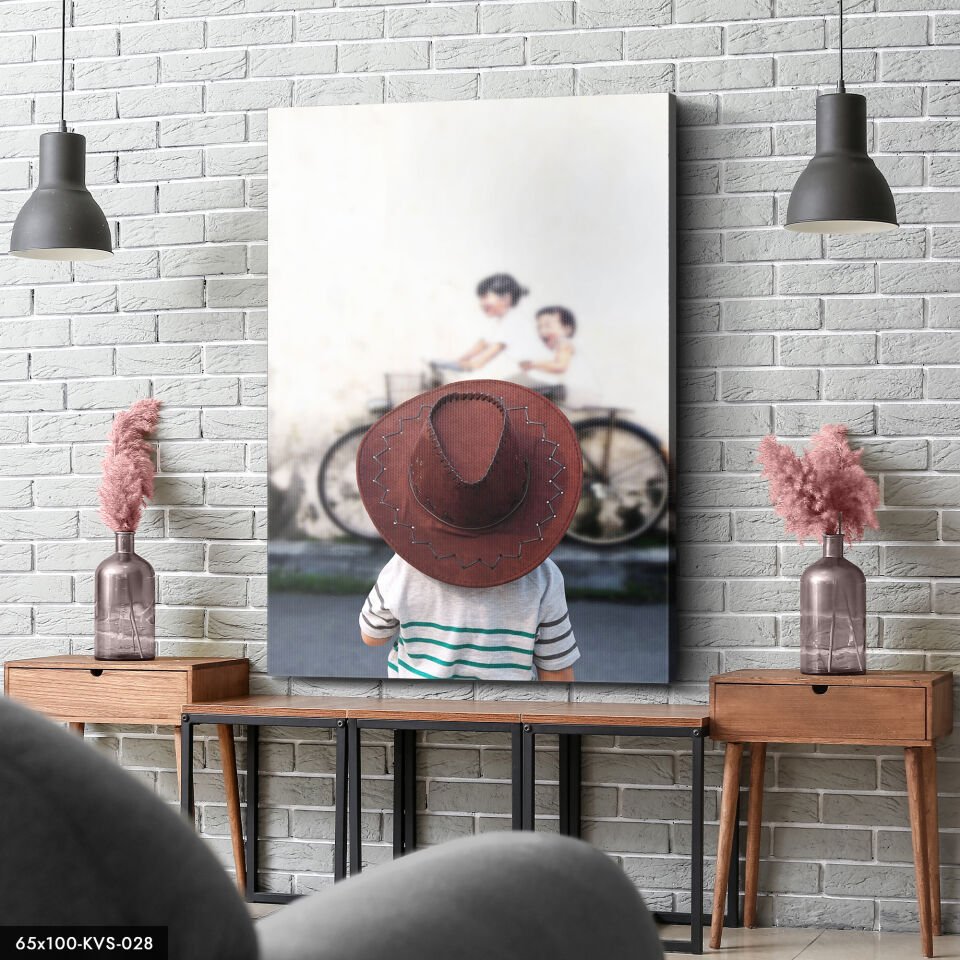 Çocuklar Kanvas - Canvas Tablo 40 x 30 CM - Çok Renkli