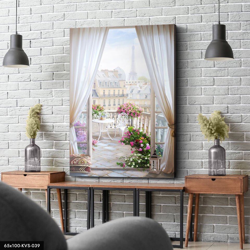 Eyfel Kulesi Manzarası Kanvas - Canvas Tablo