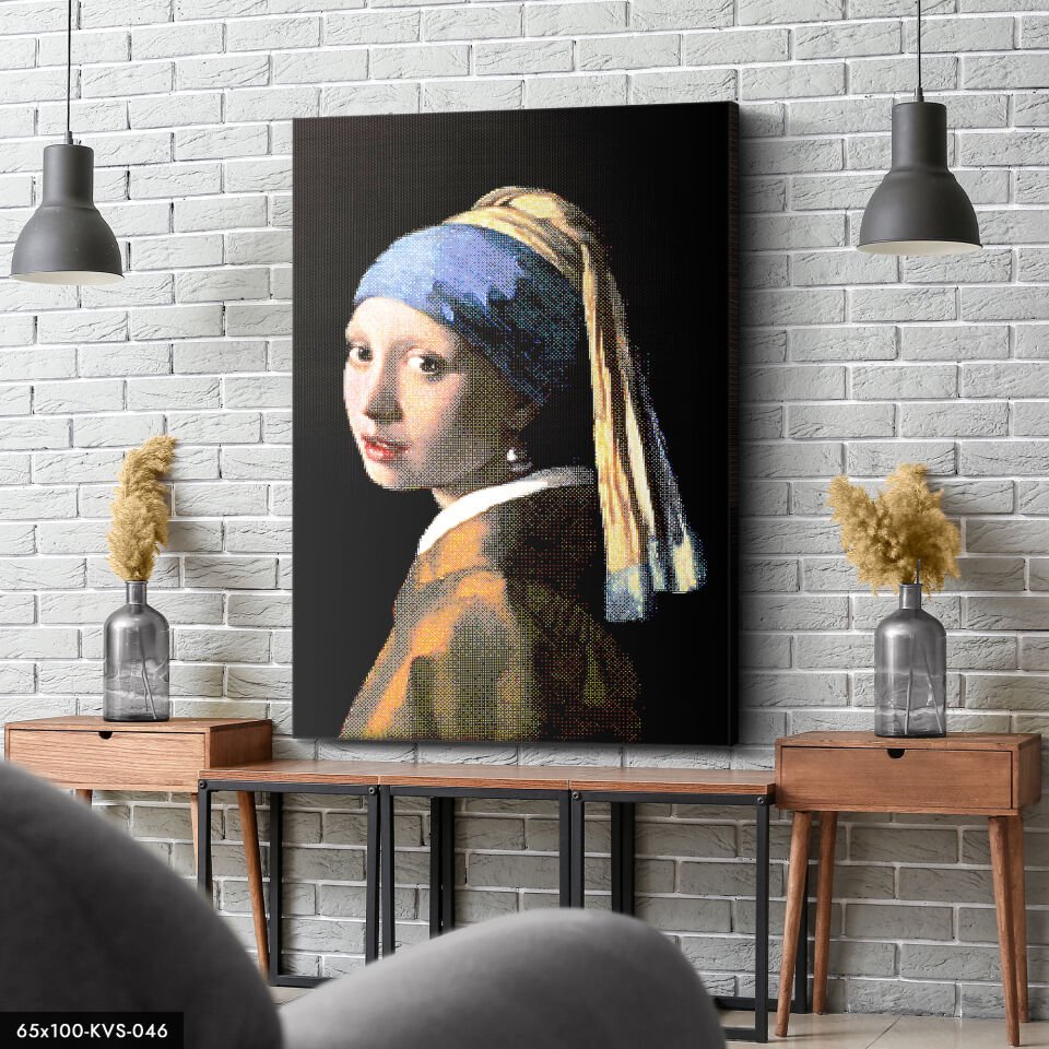 Inci Küpeli Kadın Kanvas - Canvas Tablo