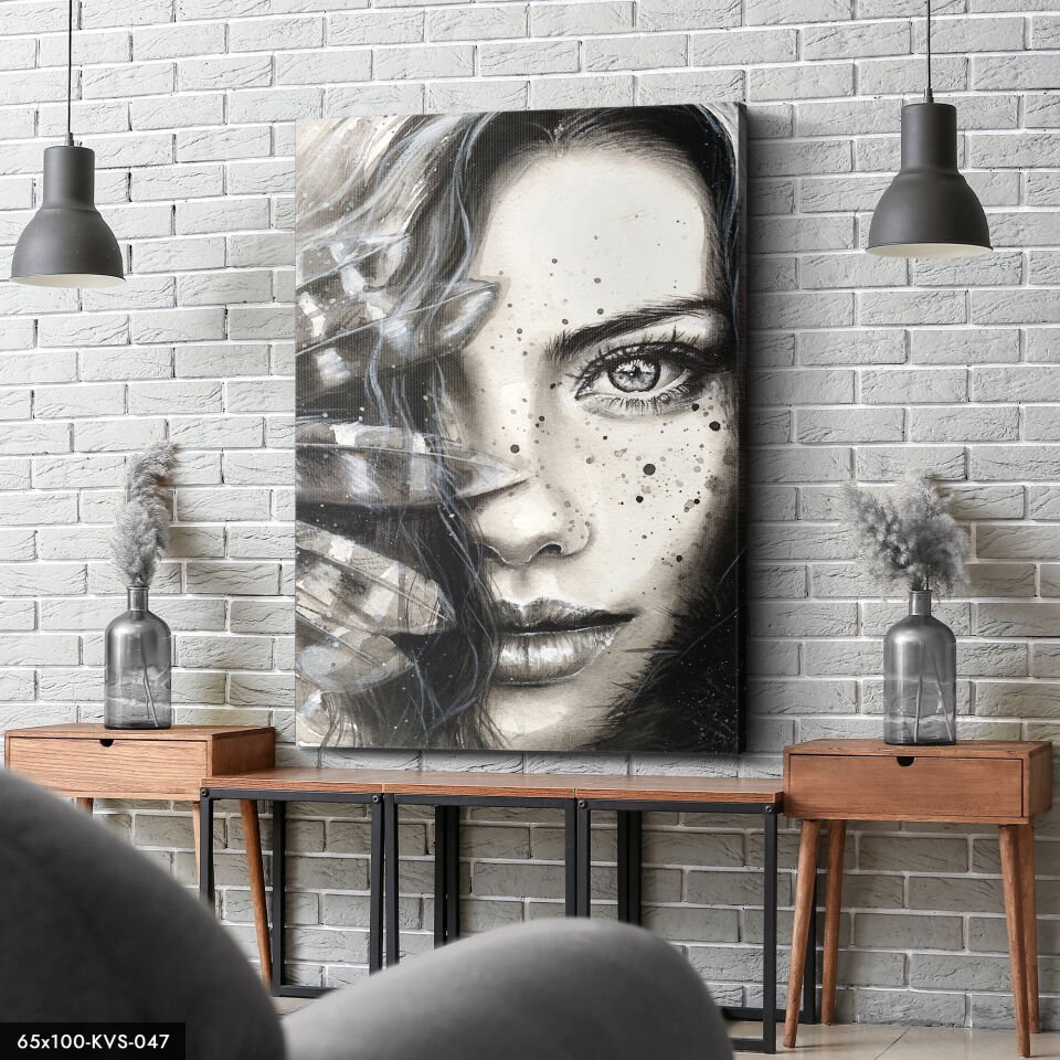 Kadın Portre Kanvas - Canvas Tablo