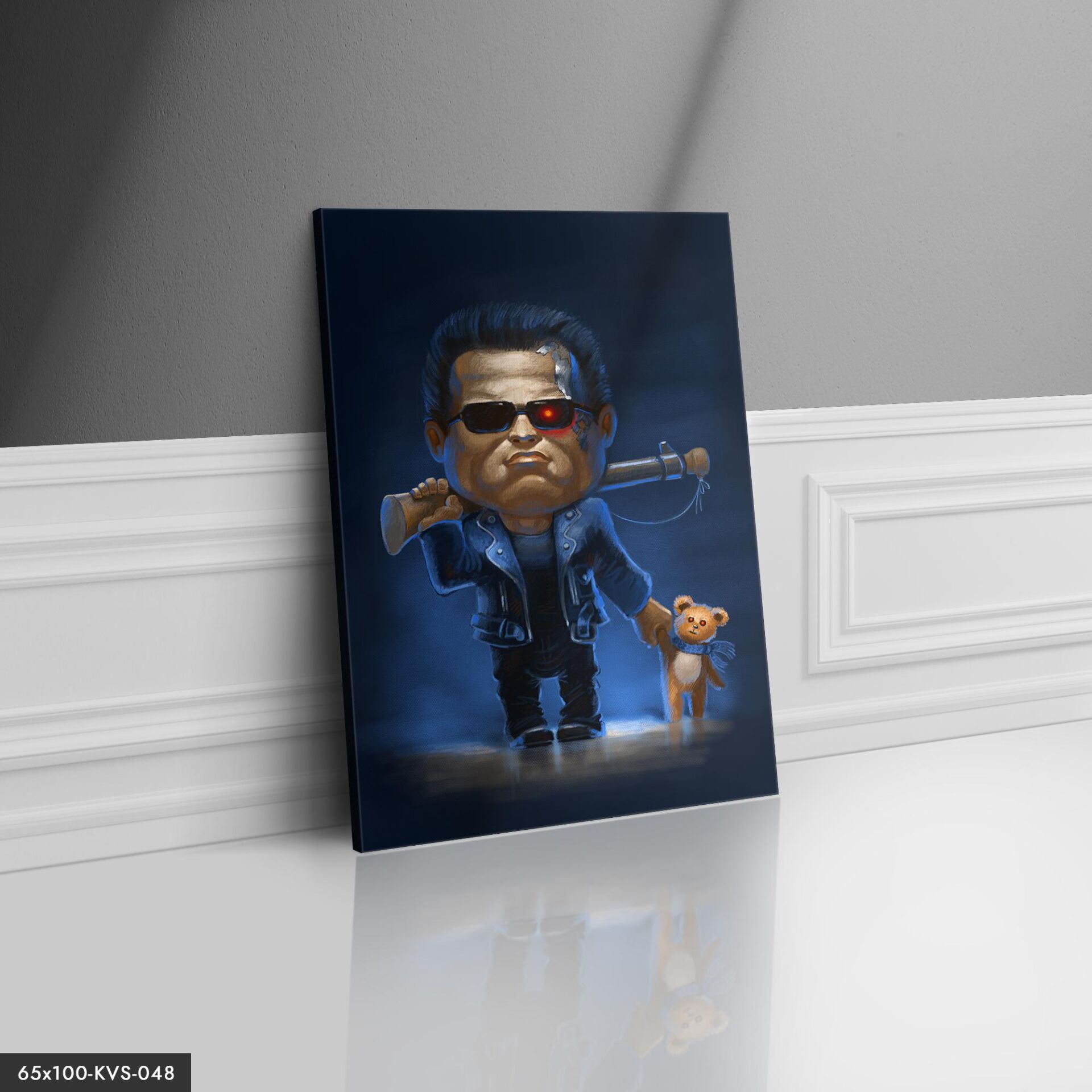 Terminatör Ayı Teddy Kanvas - Canvas Tablo