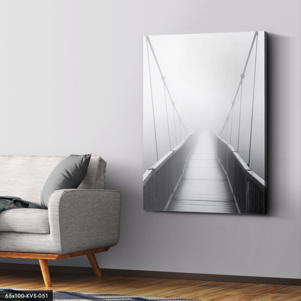 Sisli Köprü Kanvas - Canvas Tablo 40 x 30 CM - Çok Renkli