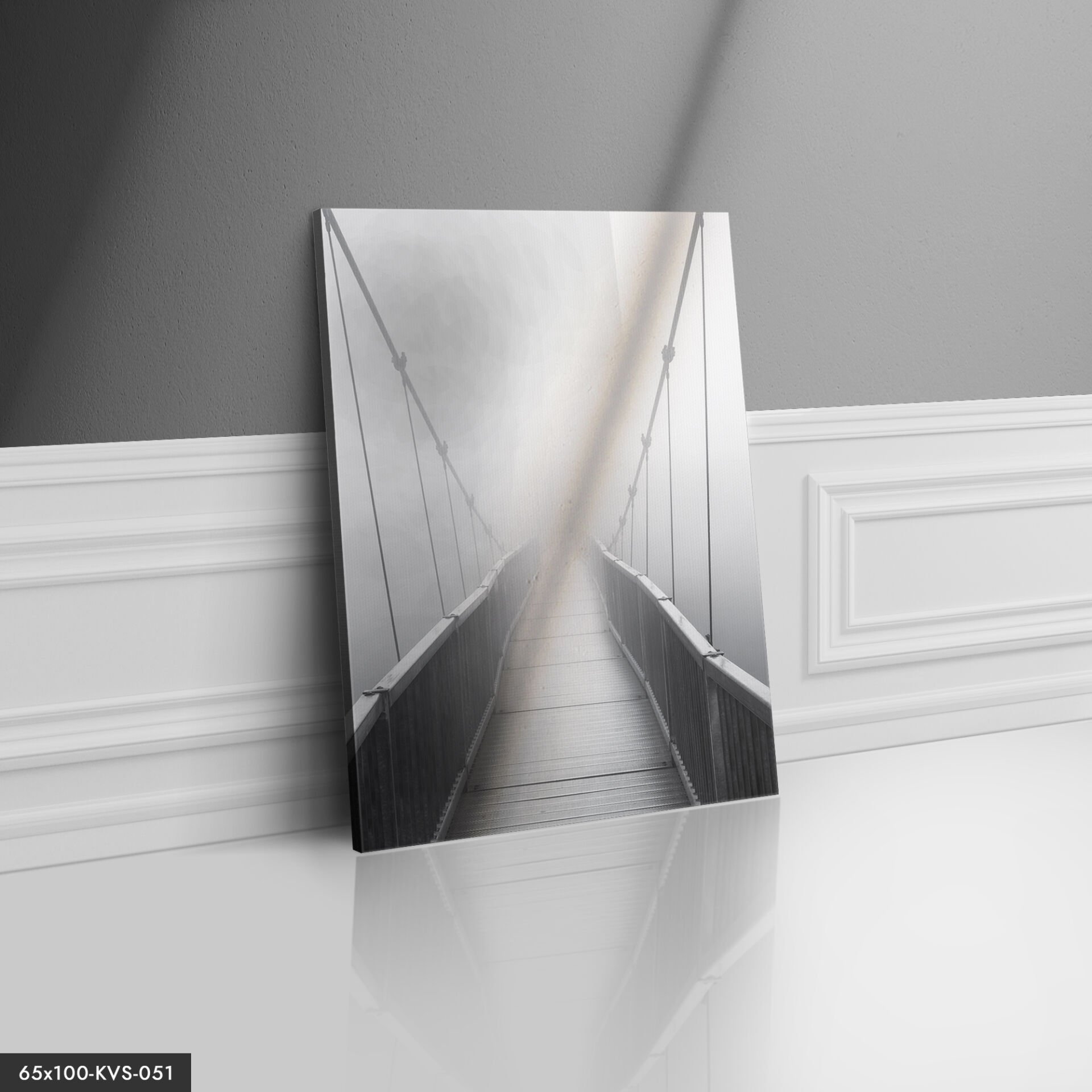 Sisli Köprü Kanvas - Canvas Tablo 40 x 30 CM - Çok Renkli