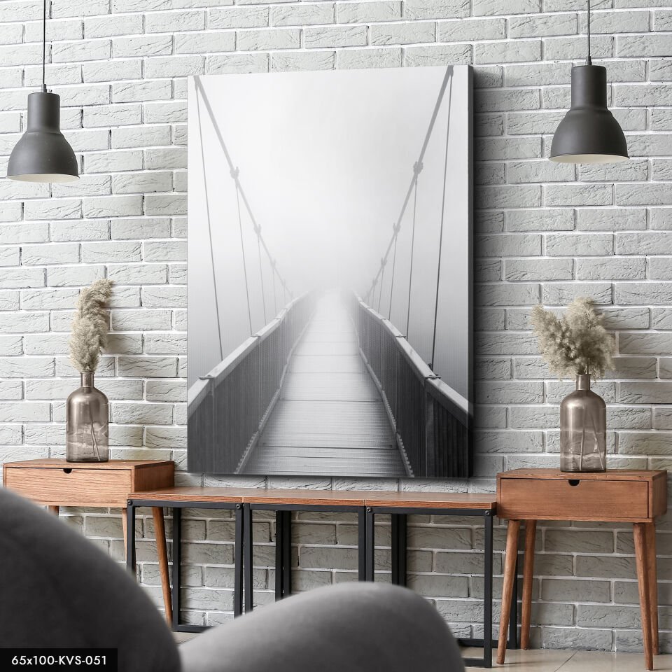 Sisli Köprü Kanvas - Canvas Tablo 40 x 30 CM - Çok Renkli