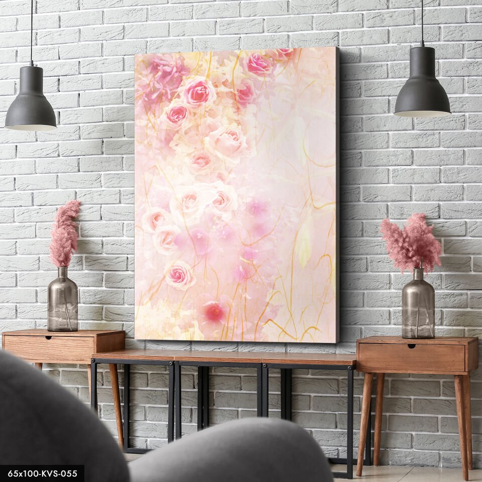 Pembe Güller Kanvas - Canvas Tablo