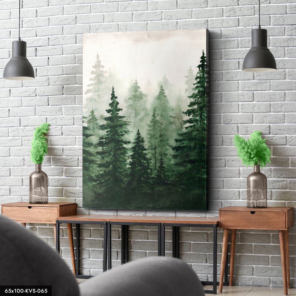 Orman, Ağaçlar, Kanvas - Canvas Tablo