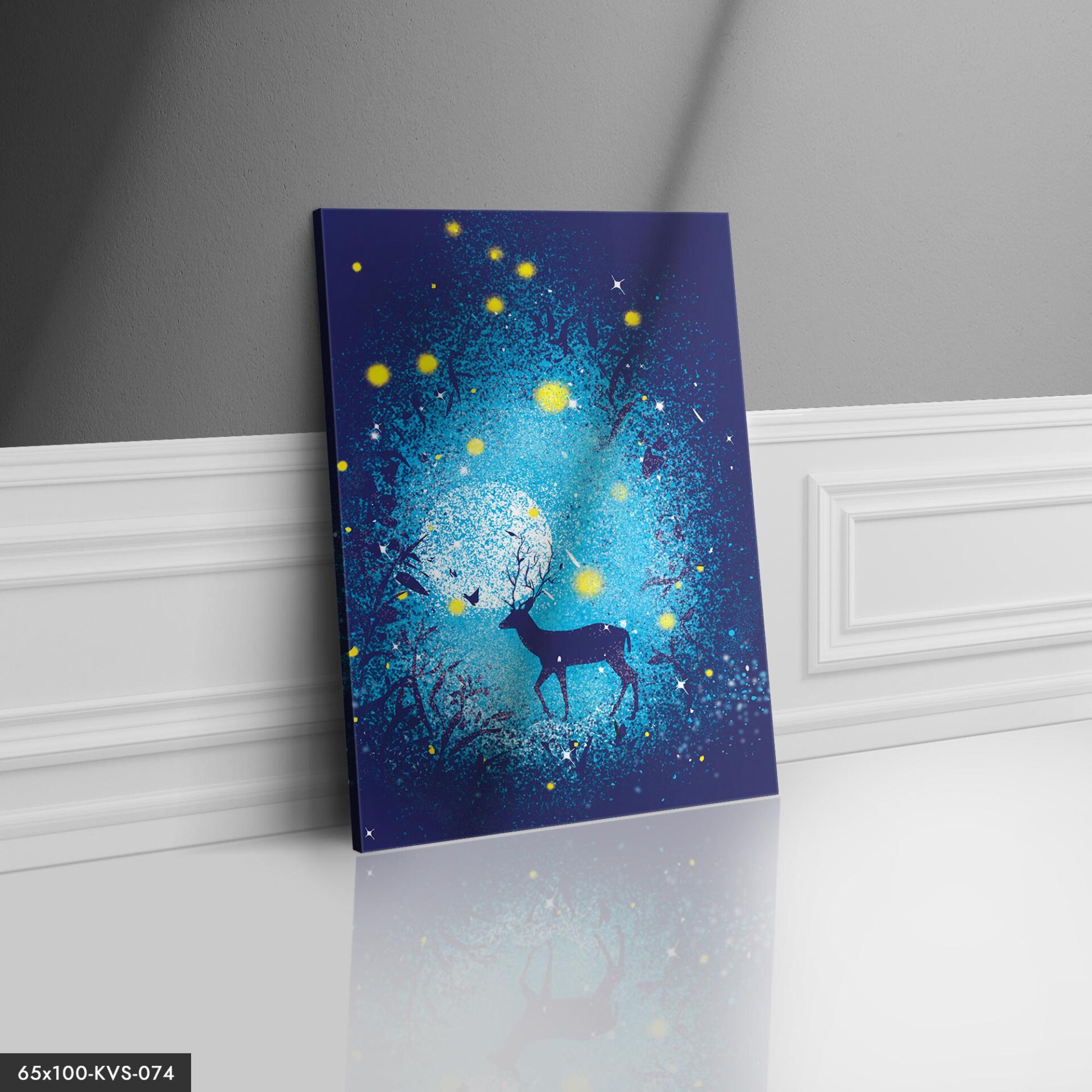 Geyik Doğa Kanvas - Canvas Tablo