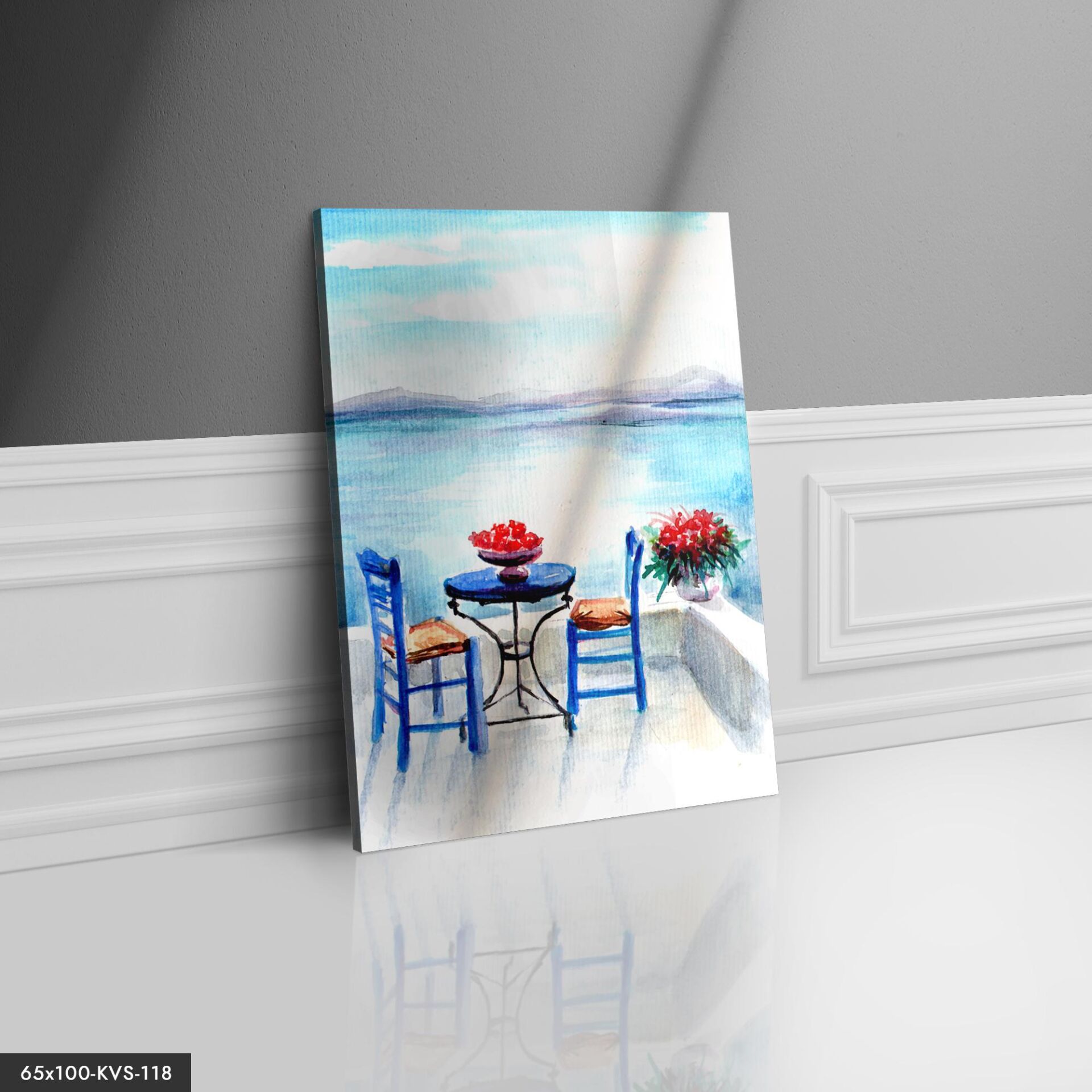 Deniz Kenarı Manzara Kanvas - Canvas Tablo