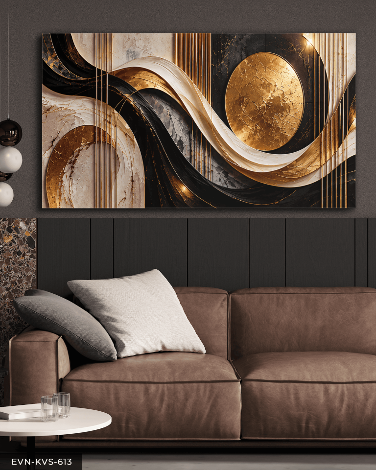 Geometrik Desenler ve Modern Sanat Tek Parça Işıksız Kanvas - Canvas Tablo