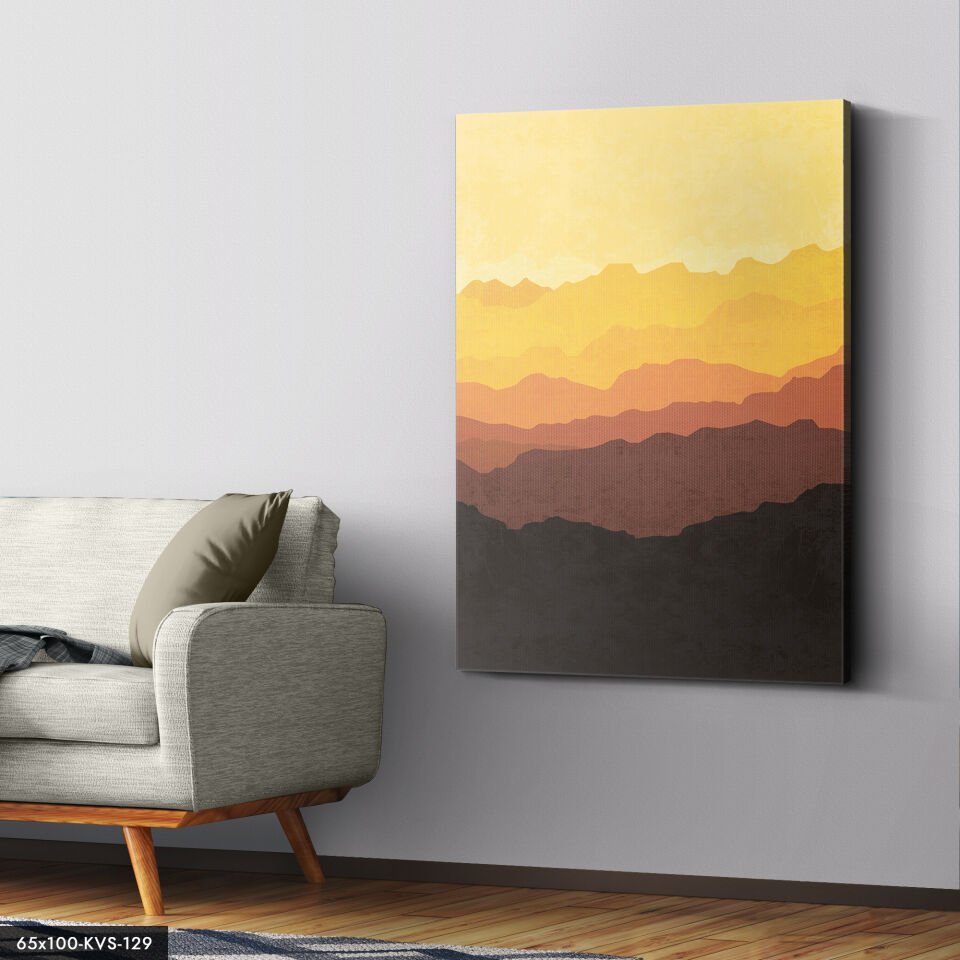 Soyut Sanat Kanvas - Canvas Tablo 40 x 30 CM - Çok Renkli