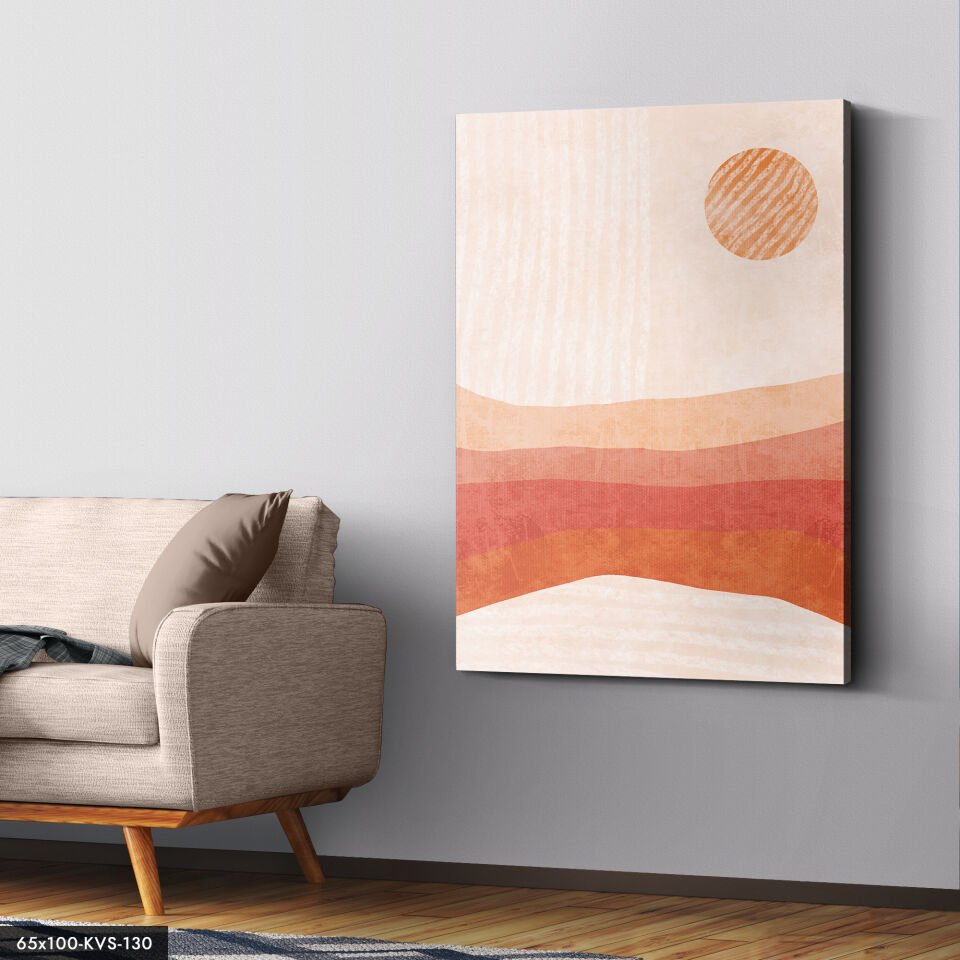 Soyut Sanat Kanvas - Canvas Tablo 40 x 30 CM - Çok Renkli