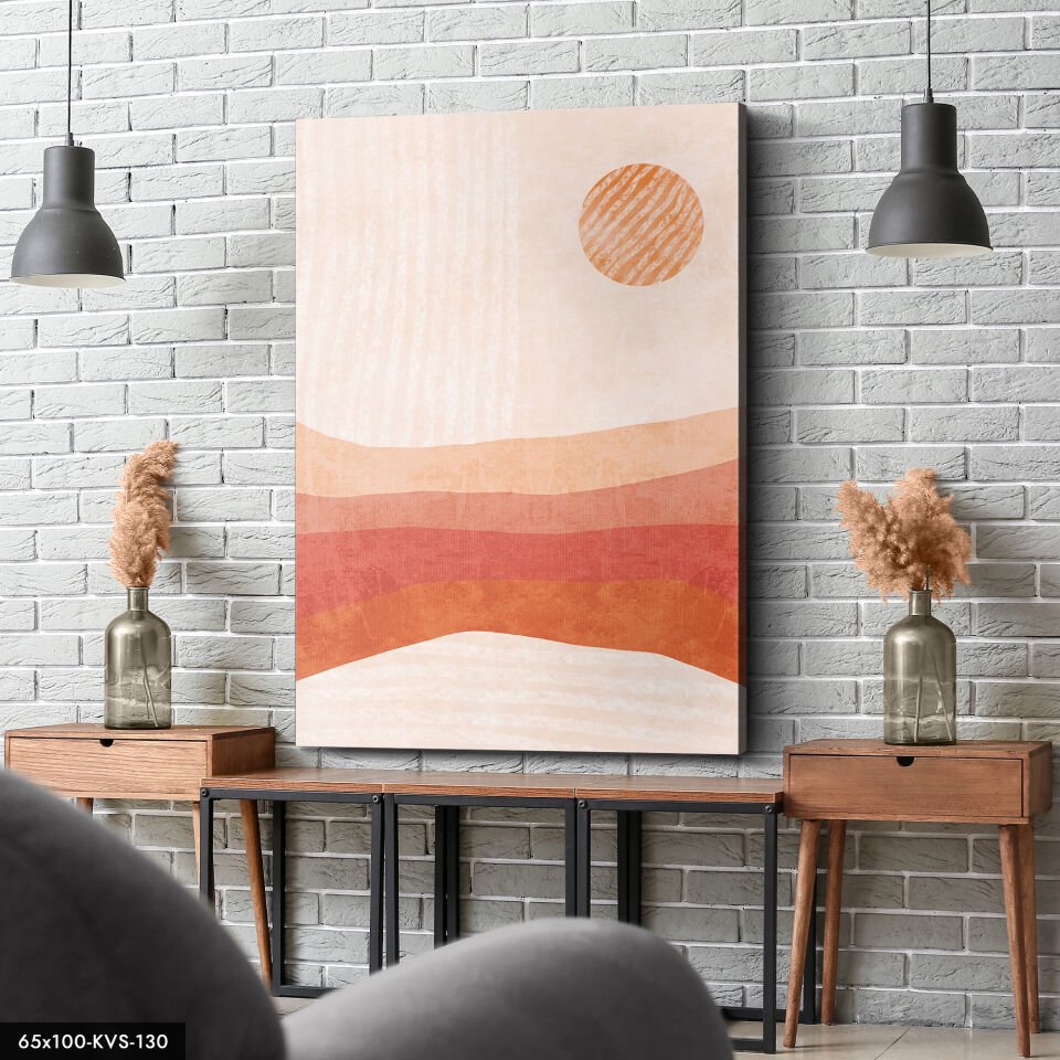 Soyut Sanat Kanvas - Canvas Tablo 40 x 30 CM - Çok Renkli