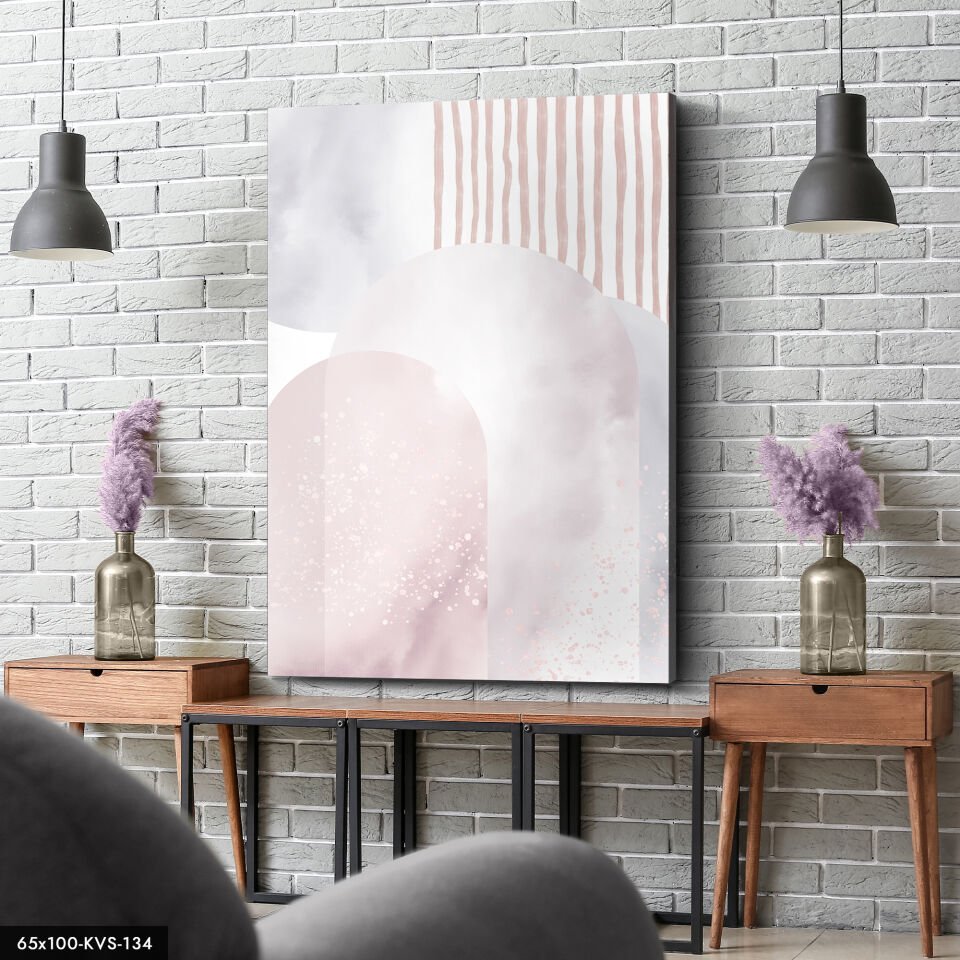 Soyut Sanat Kanvas - Canvas Tablo 40 x 30 CM - Çok Renkli