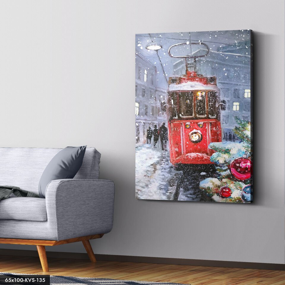 Tranway Kanvas - Canvas Tablo 40 x 30 CM - Çok Renkli
