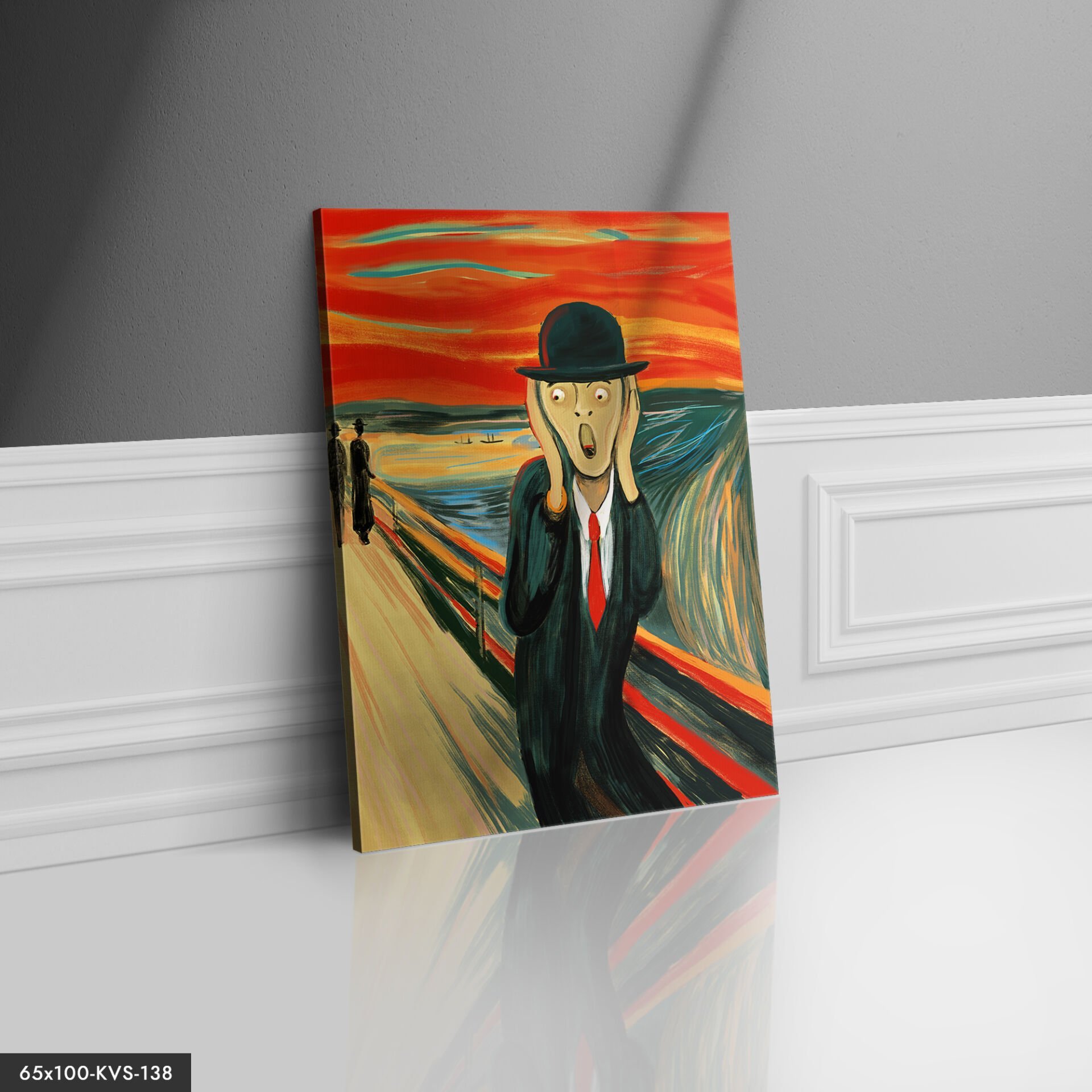 Çığlık Tablo Kanvas - Canvas Tablo 40 x 30 CM - Çok Renkli