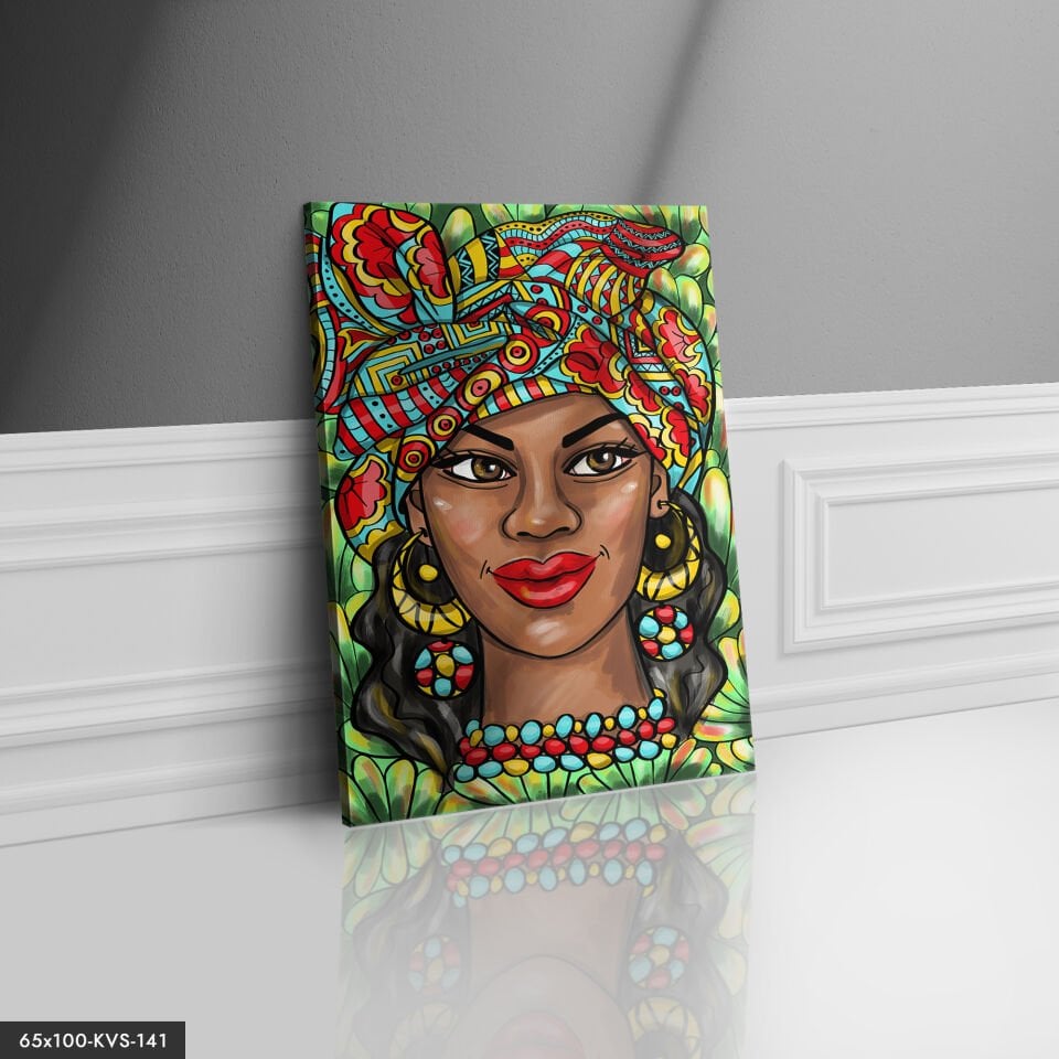 Geleneksel Kadınlar Portre Kanvas - Canvas Tablo