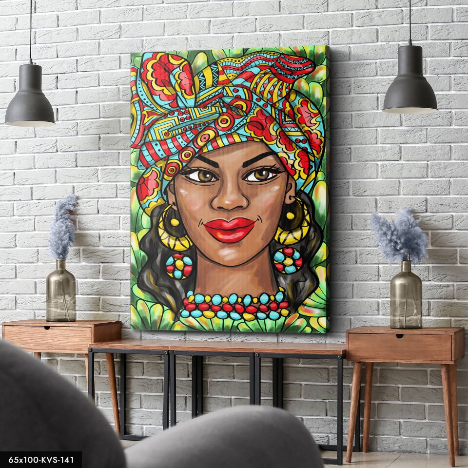 Geleneksel Kadınlar Portre Kanvas - Canvas Tablo