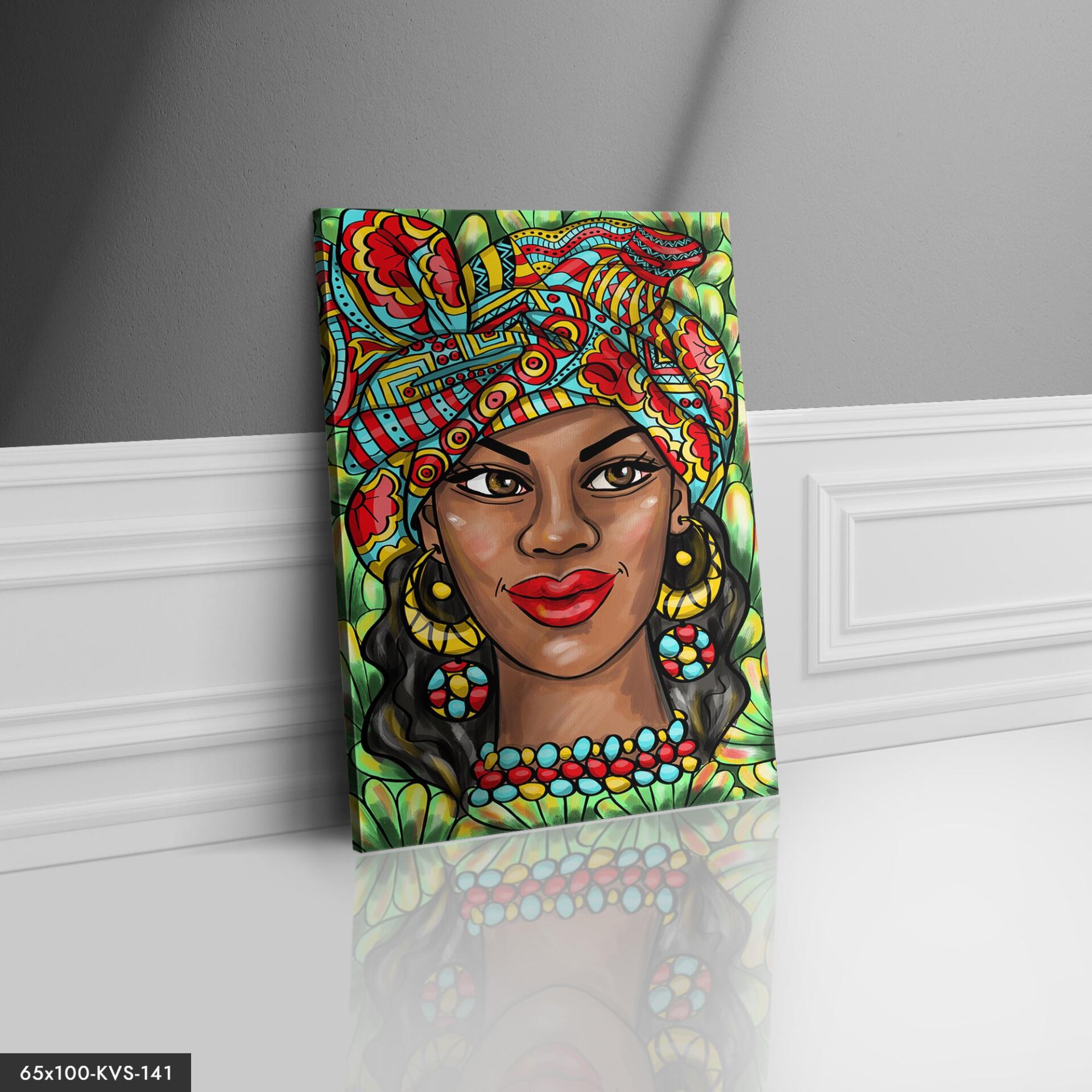 Geleneksel Kadınlar Portre Kanvas - Canvas Tablo