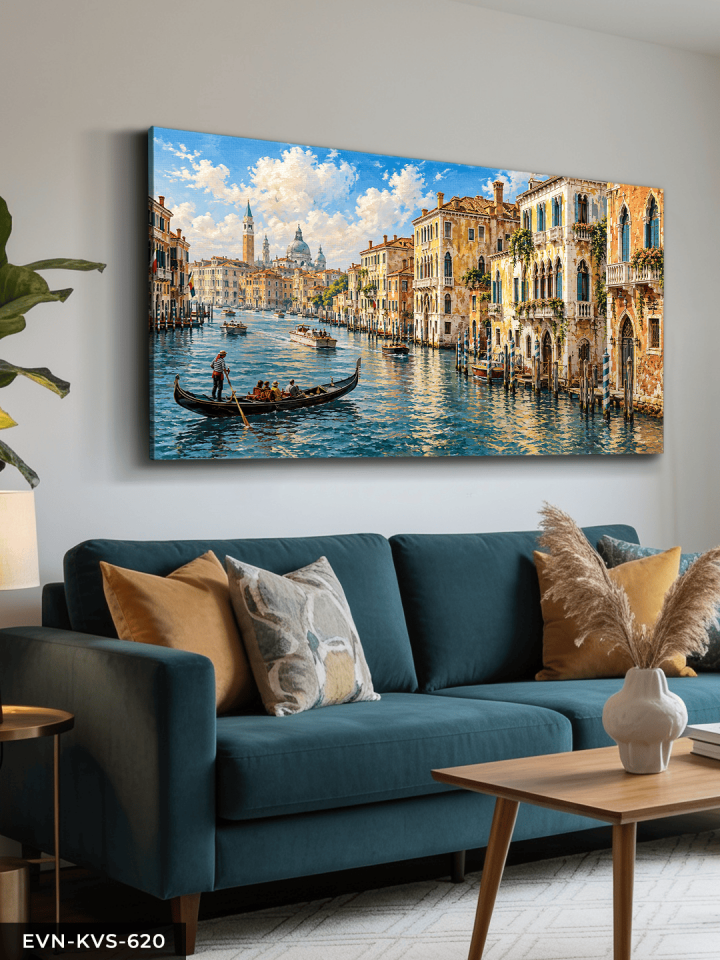 Venedik Manzarası Tek Parça Kanvas - Canvas Tablo