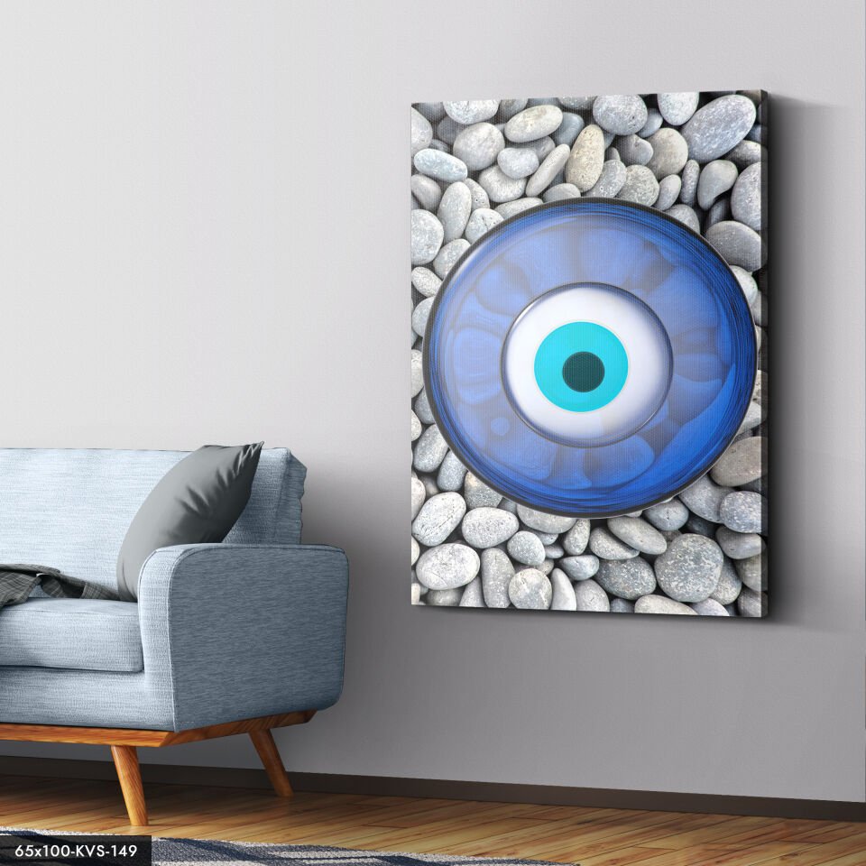 45x65 Cm Nazar Boncuğu Kanvas - Canvas Tablo