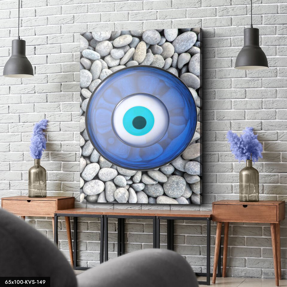 45x65 Cm Nazar Boncuğu Kanvas - Canvas Tablo