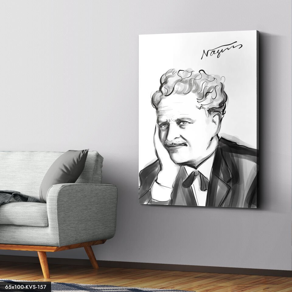 Nazım Hikmet Kanvas - Canvas Tablo