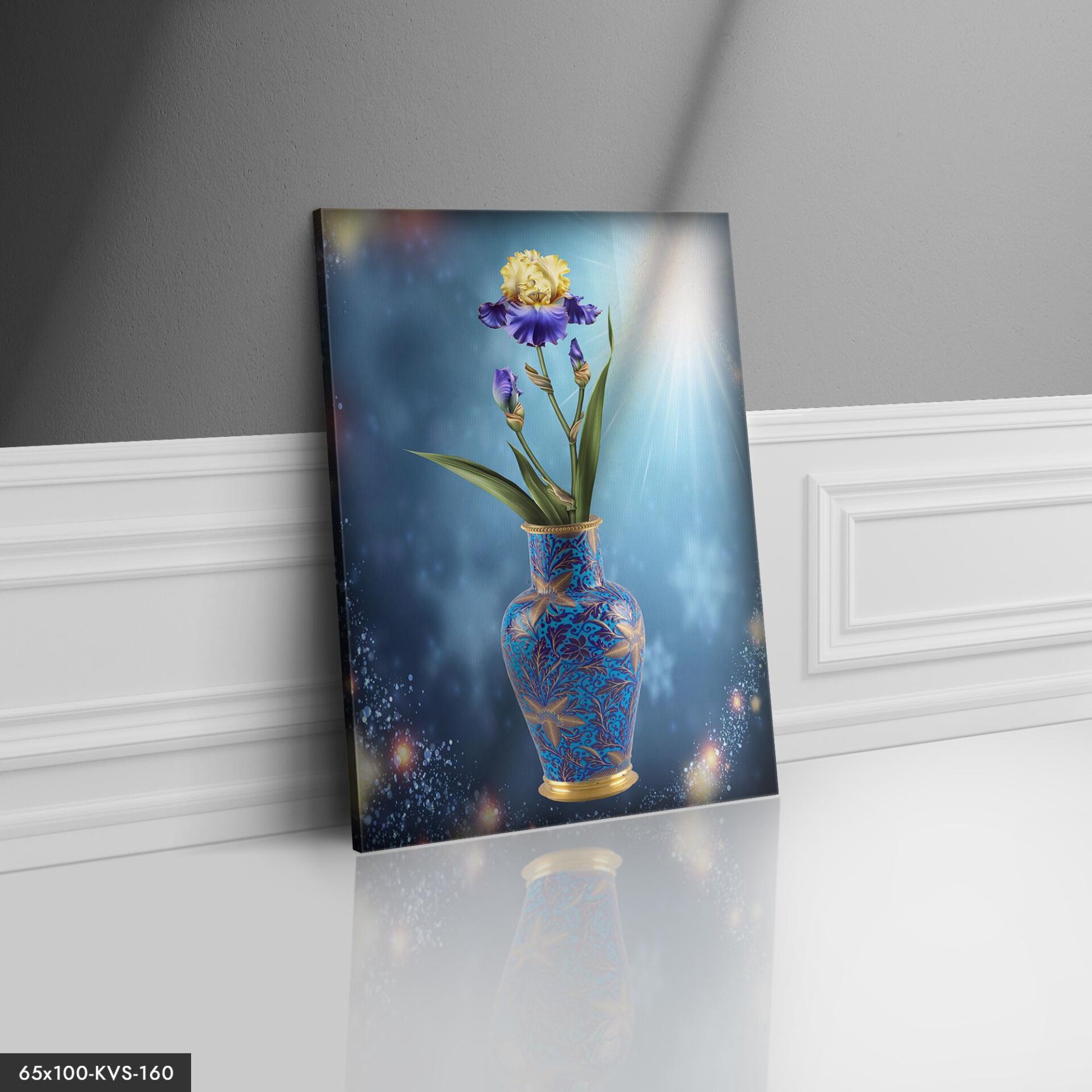 Vazoda Çiçek Kanvas - Canvas Tablo 40 x 30 CM - Çok Renkli