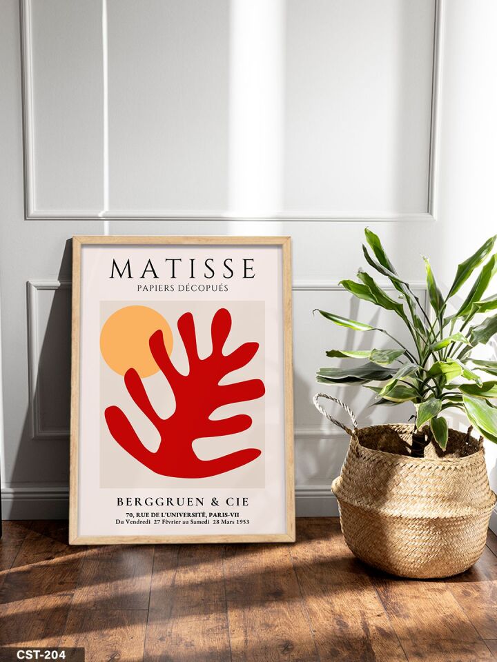 Matisse Papiers Decopues Tek Parça Ahşap Çerçeveli Tablo Naturel - 50 x 70 CM