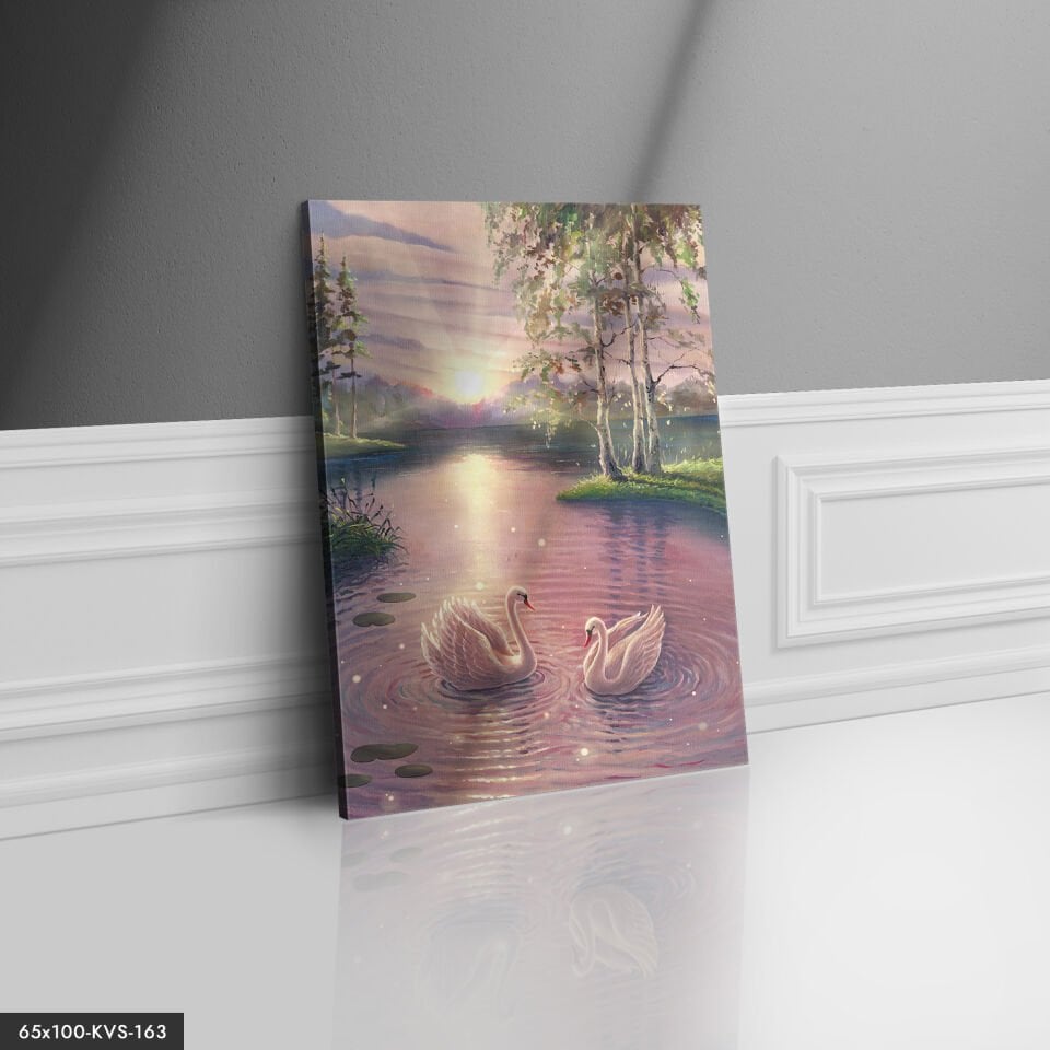 Kuğu Gölü Kanvas - Canvas Tablo