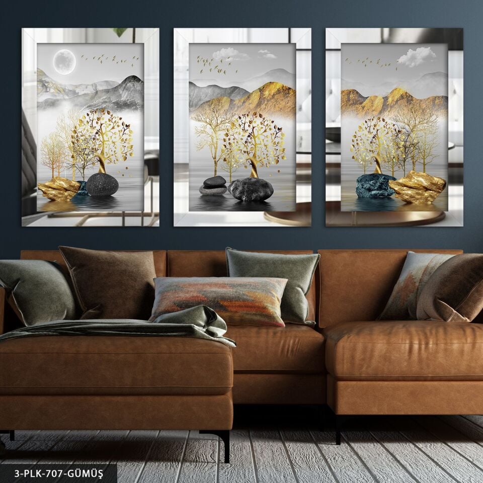 Pleksi Aynalı Tablo 20 x 30 CM - Gümüş