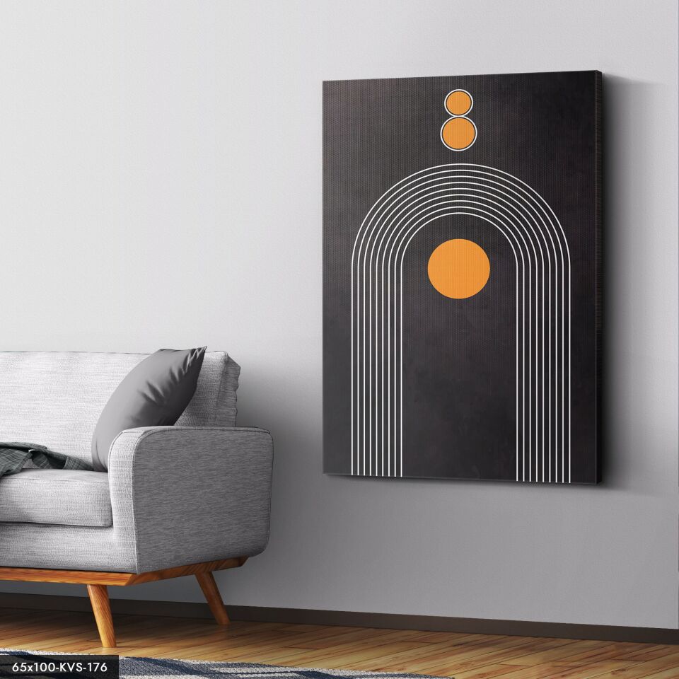 Soyut Sanat Kanvas - Canvas Tablo 40 x 30 CM - Çok Renkli