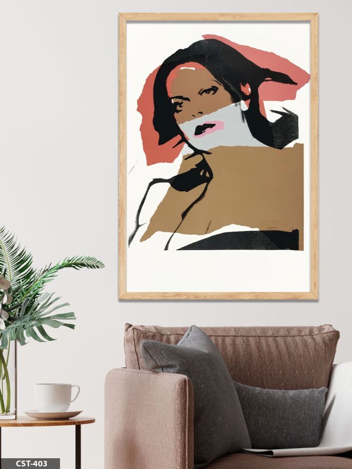 Michael Jackson Tek Parça Ahşap Çerçeveli Tablo Naturel - 30 x 40 CM