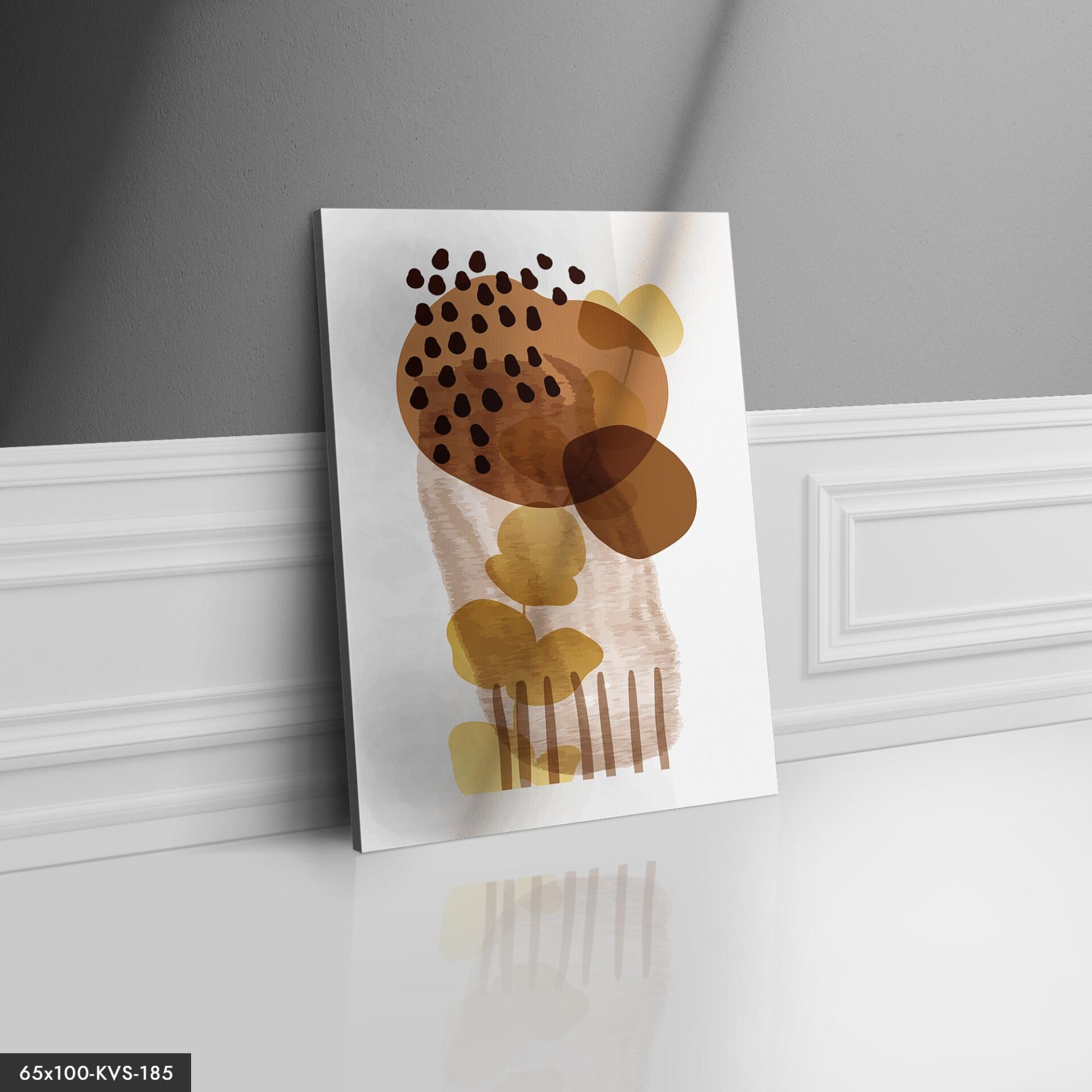 Soyut Sanat Kanvas - Canvas Tablo 40 x 30 CM - Çok Renkli