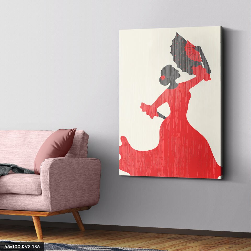 Dansçı Kadın Kanvas - Canvas Tablo