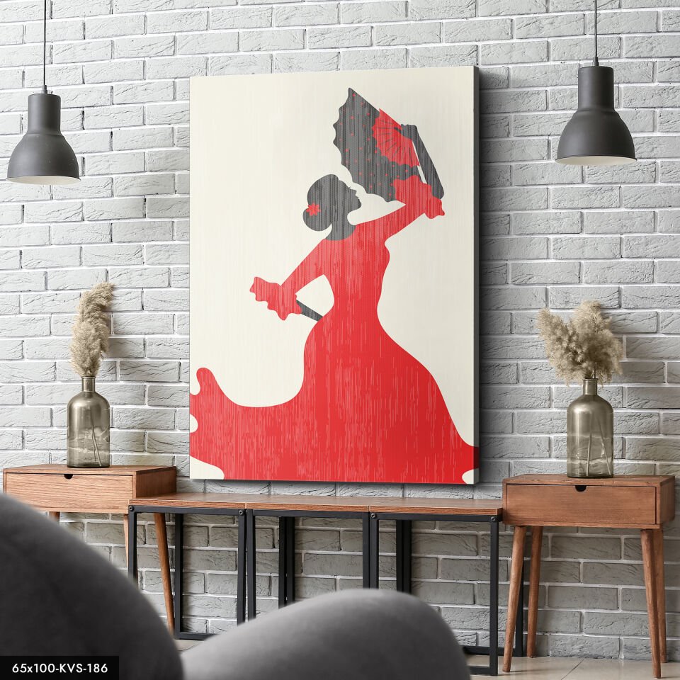 Dansçı Kadın Kanvas - Canvas Tablo