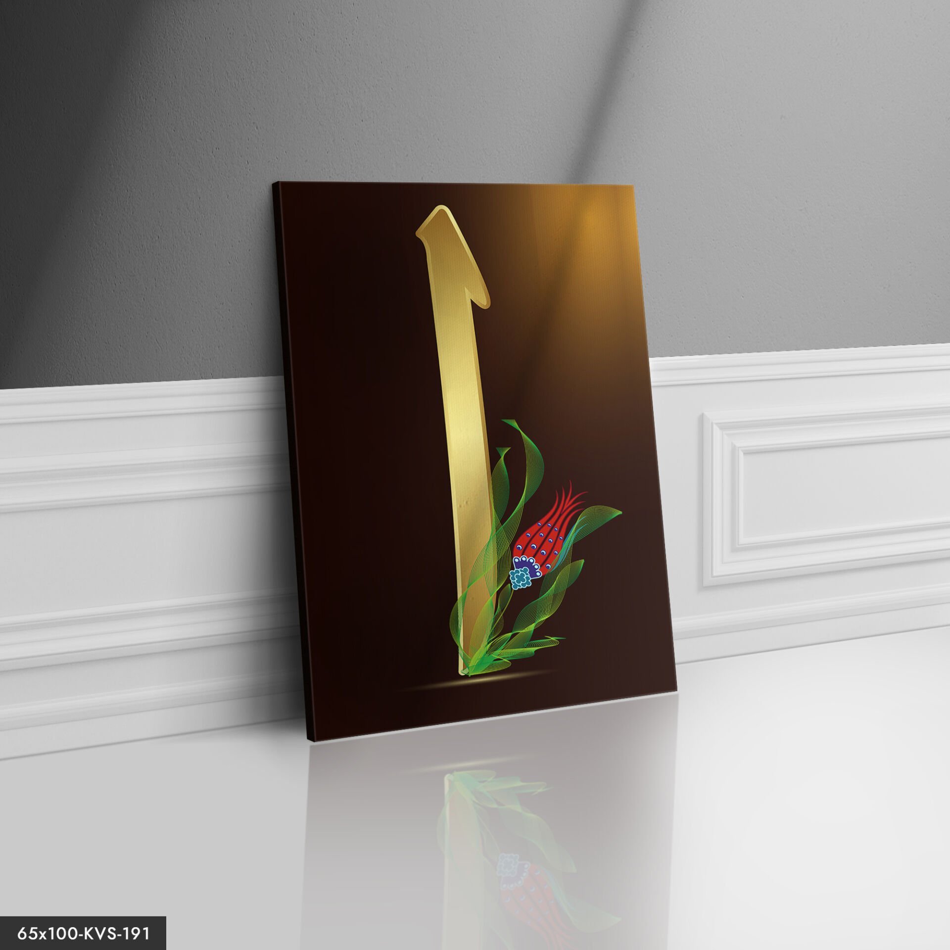 Elif Harfi Kanvas - Canvas Tablo