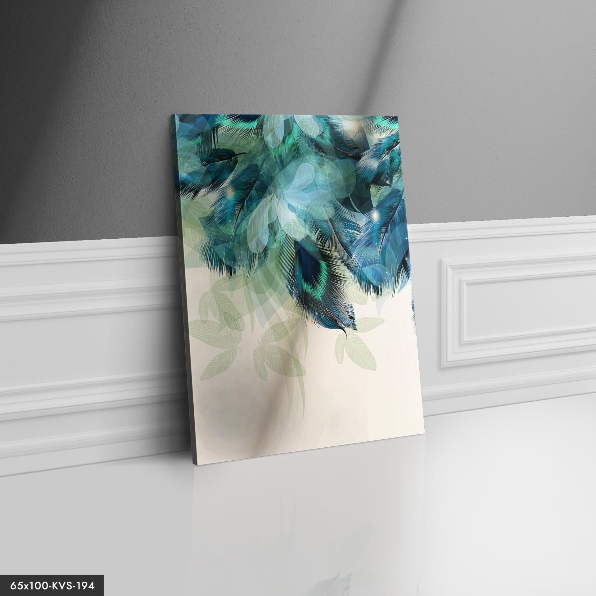 Yapraklar Kanvas - Canvas Tablo 40 x 30 CM - Çok Renkli