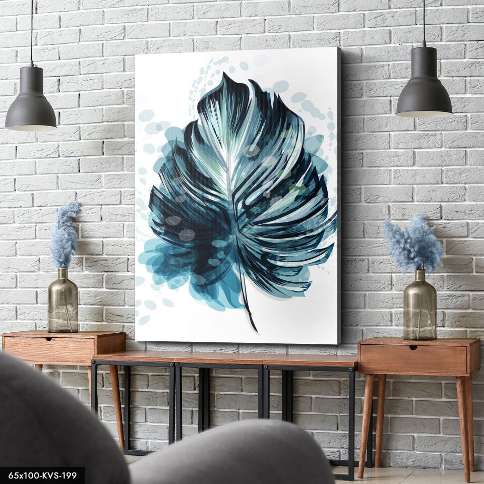 Yaprak Canvas Tablo 40 x 30 CM - Çok Renkli