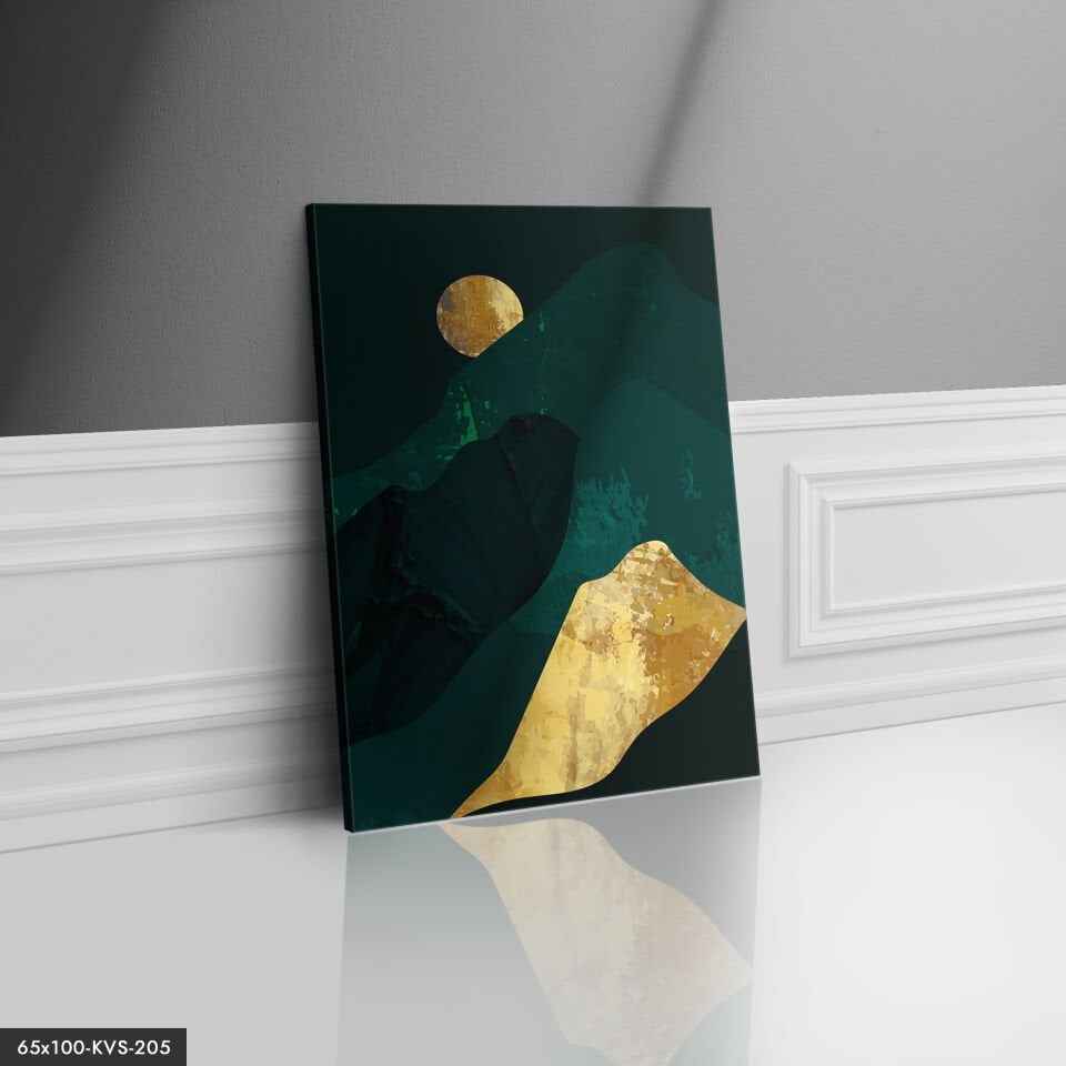 Gold Dağ Kanvas - Canvas Tablo